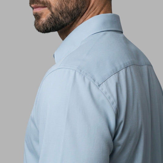 Light Grey Cotton Satin Shirt