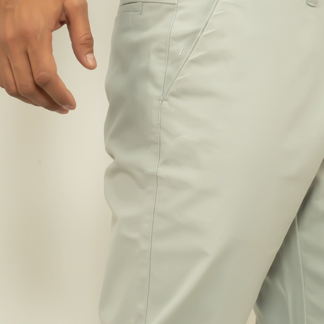 Light Grey Cotton Chinos