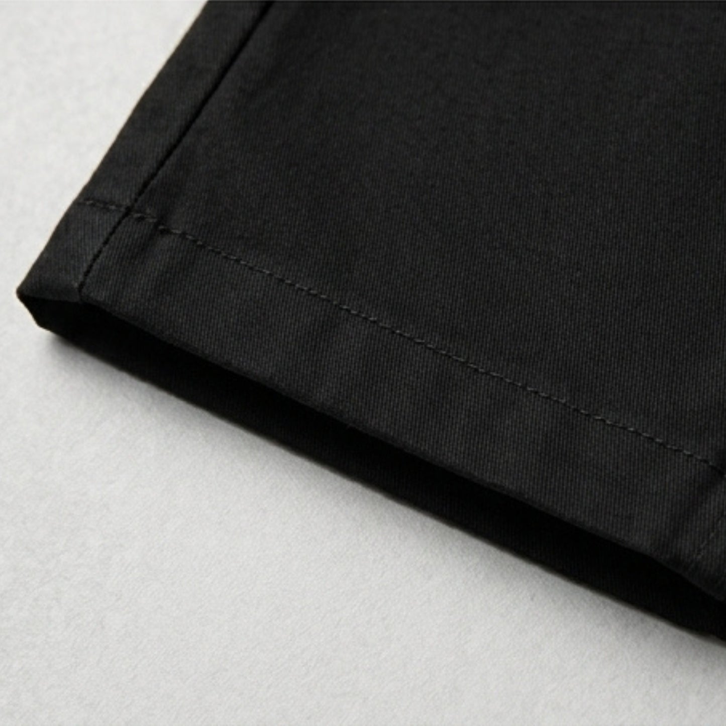 Black Cotton Chinos