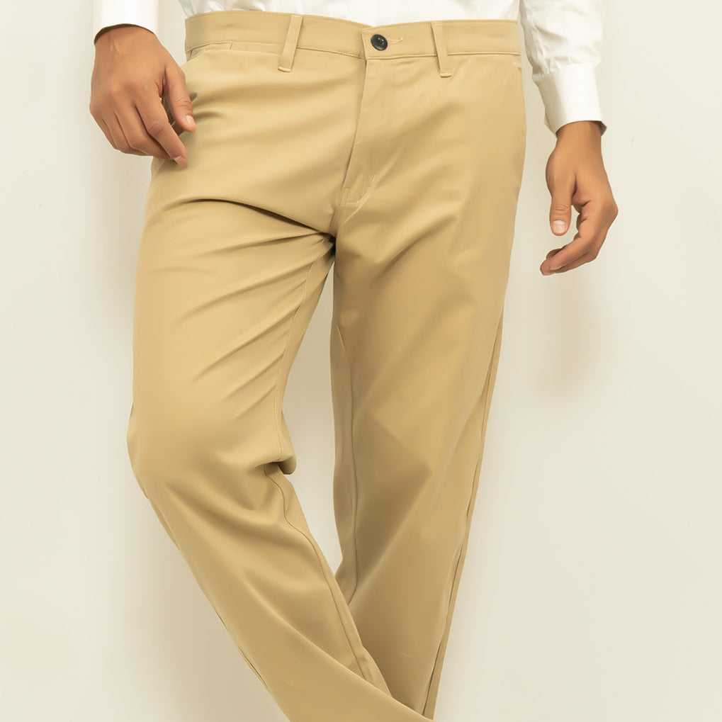 Khaki Cotton Chinos