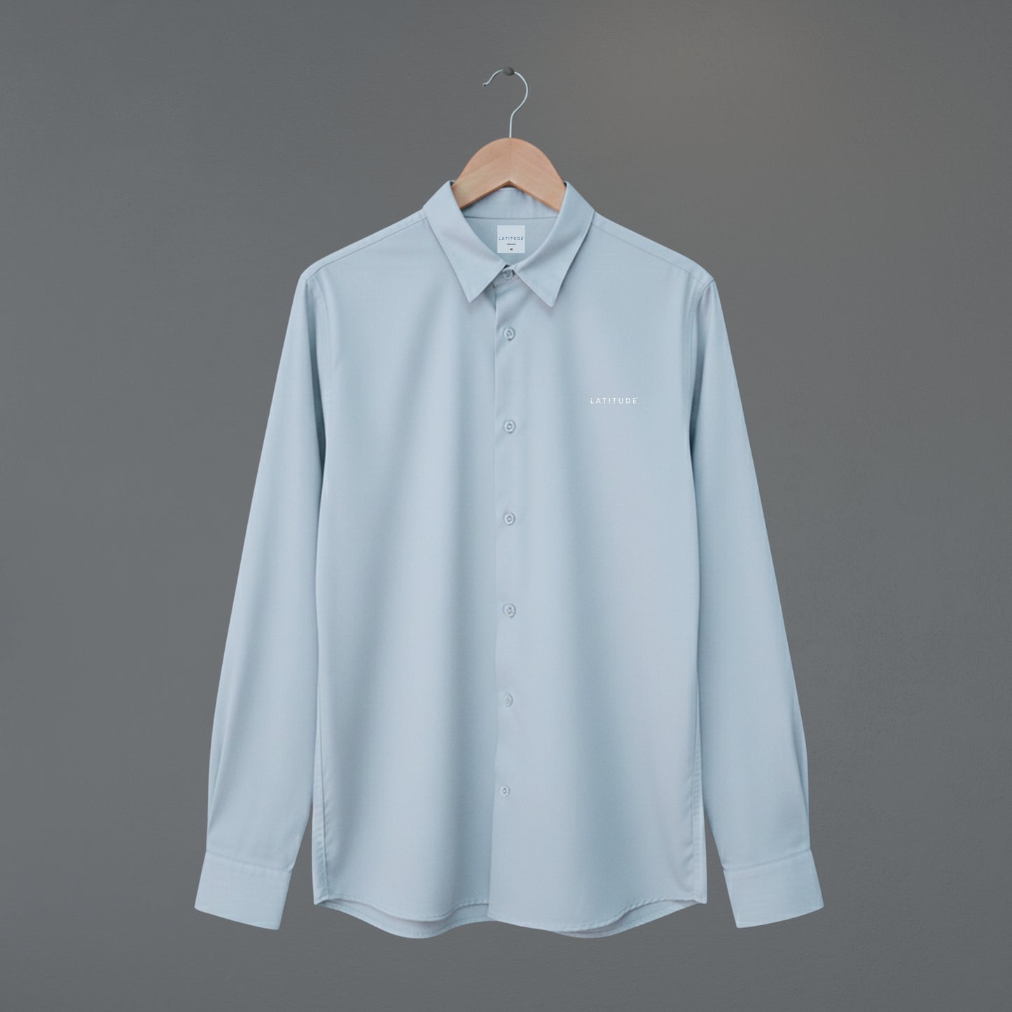 Light Grey Cotton Satin Shirt