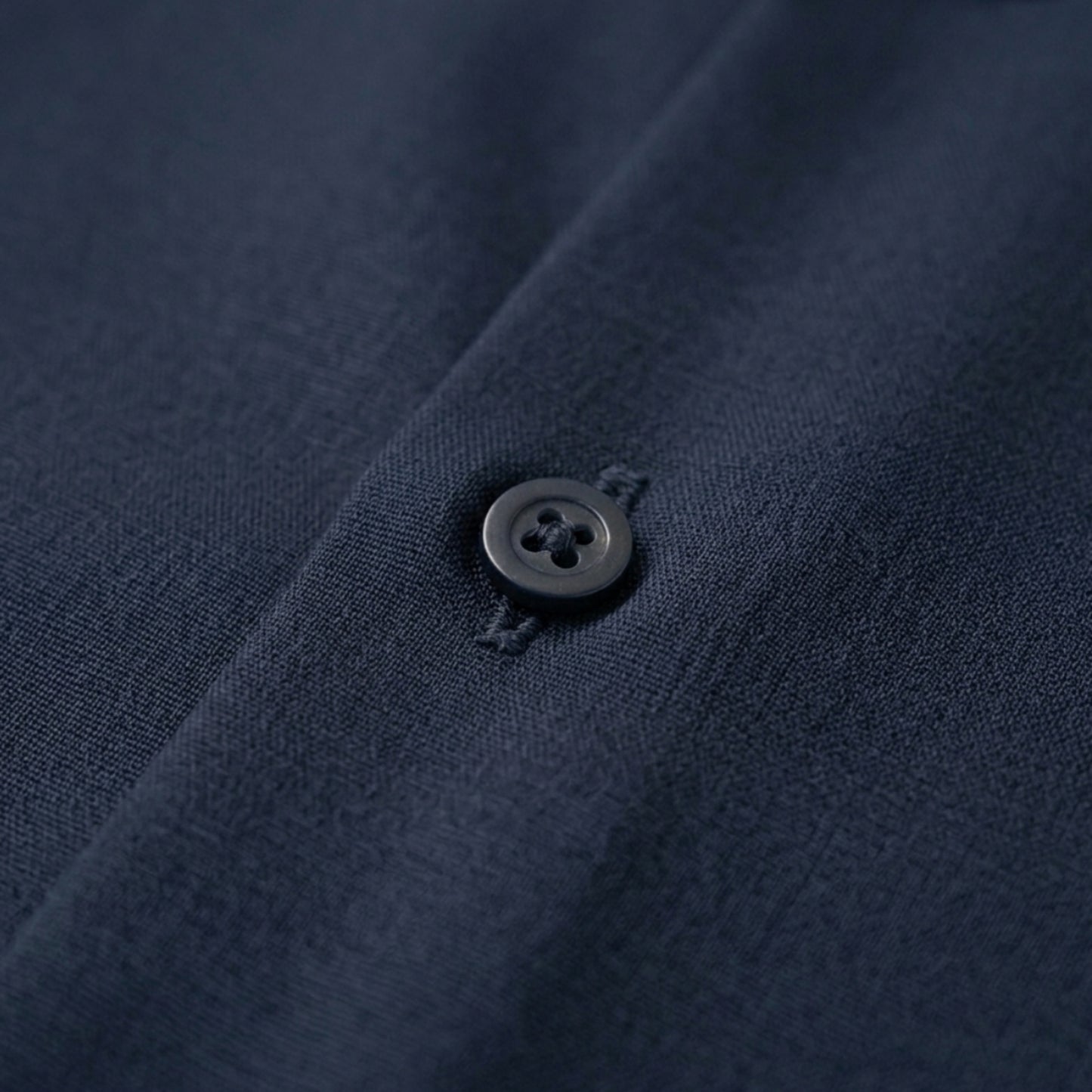 Midnight Blue Cotton Satin Shirt