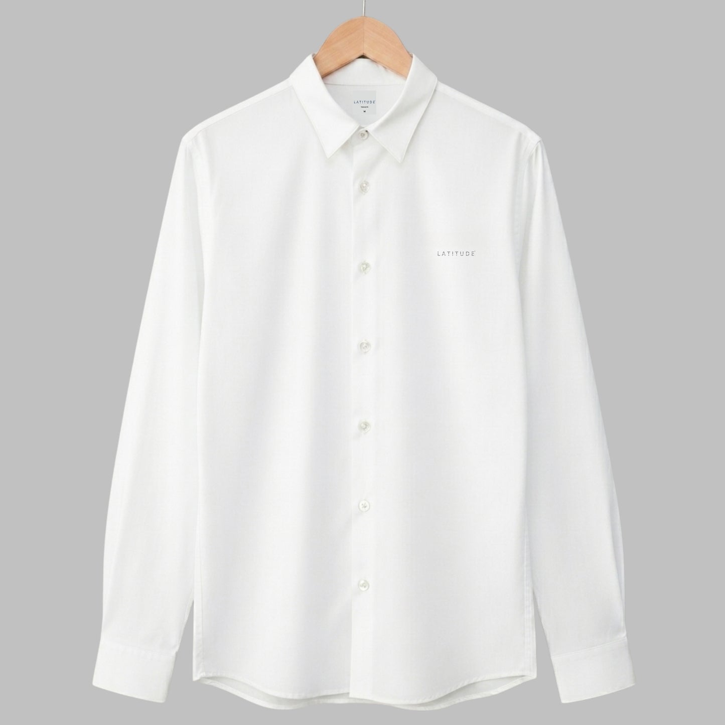 White Cotton Satin Shirt